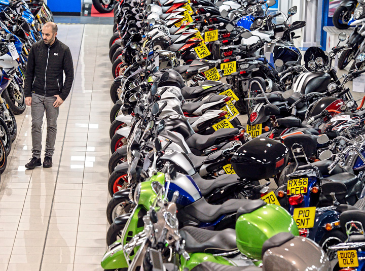 Half price car parking and free bike parking at the 2024 Devitt Insurance MCN London Motorcycle Show