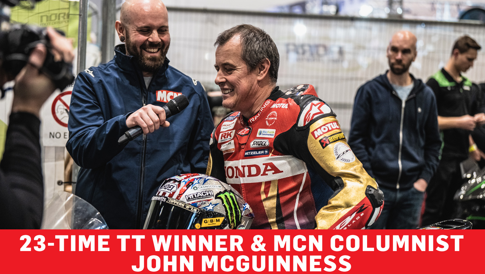 John McGuinness will appear at the 2025 Devitt Insurance MCN London Motorcycle Show